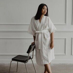 Amour Linen Bathrobe